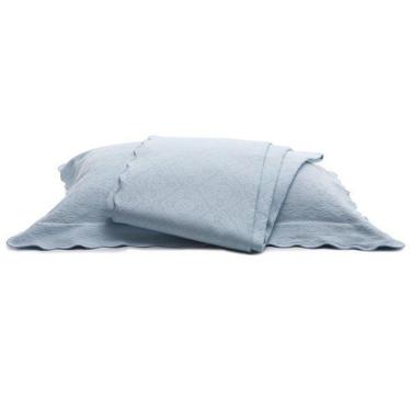 Imagem de Colcha Piquet Capela Tognato Casal Azul Bambino 100% Algodão