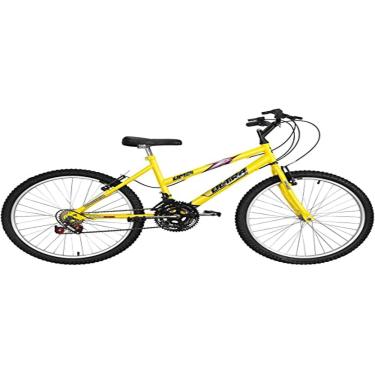 Imagem de Bicicleta Ultra Bikes Aro 24 Reforçada Freio V-Brake – 18 Marchas Amarelo