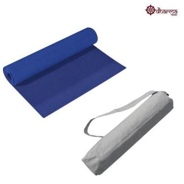 Imagem de Tapete Yoga Premium Azul+Porta Mat Rústico Minimalista Claro - Dharma