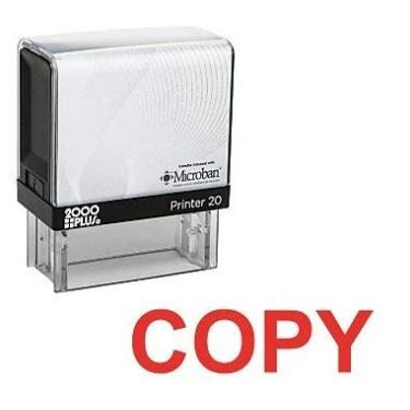 Imagem de Carimbo de borracha Copy Cosco Printer Office Self Ink - tinta vermelha (C-10022)