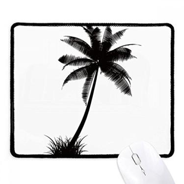 Imagem de Mousepad Coconut Tree Beach contorno preto borda costurada tapete de borracha para jogos