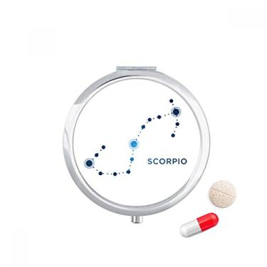 Imagem de Scorpion Placa de constelação do zodíaco Caixa de armazenamento de remédios