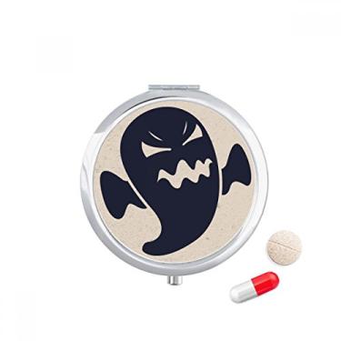 Imagem de Caixa de comprimidos Angry Halloween Ghosts com bolso para remédios