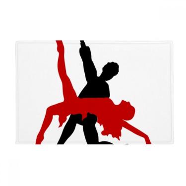 Imagem de DIYthinker Tapete Art Duet Dance Social Dancing Ground Tapete antiderrapante para porta de banheiro