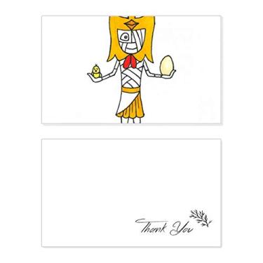 Imagem de Egypt Mummy Horus chapéu de galinha cartão de agradecimento aniversário aniversário saudação casamento agradecimento