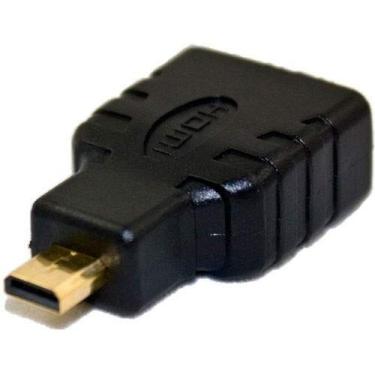 Imagem de Adaptador HDMI Femea P/ Micro HDMI Macho Conversor P/ Cabo