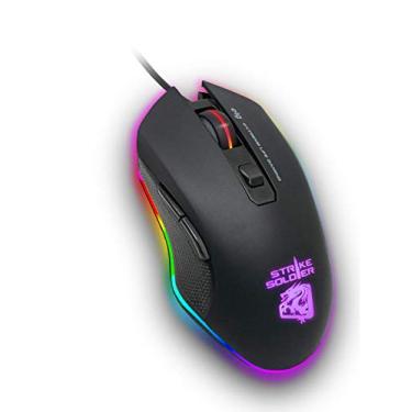 Imagem de Mouse Gamer Strike Soldier com Iluminação LED Ideal para FPS/MOBA/MMO - MGSS ELG