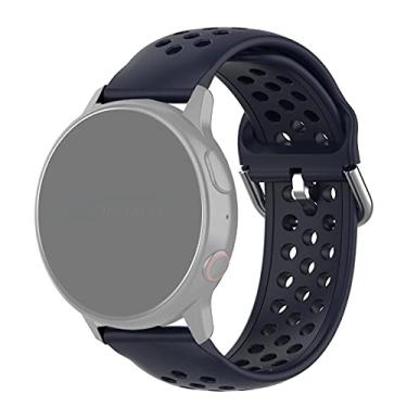 Imagem de Pulseira 20mm Sport Moderna compatível com Galaxy Watch Active 1 e 2 - Galaxy Watch 3 41mm - Galaxy Watch 42mm - Amazfit GTR 42mm - Amazfit Bip/GTS - Marca LTIMPORTS (Azul)