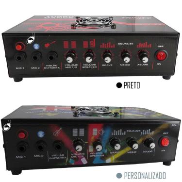 Imagem de Amplificador de Mesa Trinity Turbo Dance Com BLUETOOTH 5.1 300W RMS 2 Canais - Ideal Para Som de Igrejas Lojas Casa