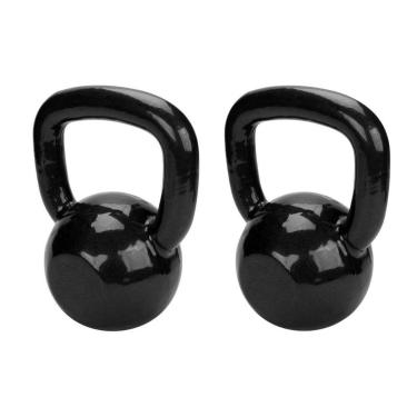 Imagem de Kit 02 Kettlebell Emborrachado Pesos 4 Kg e 6kg-Unissex