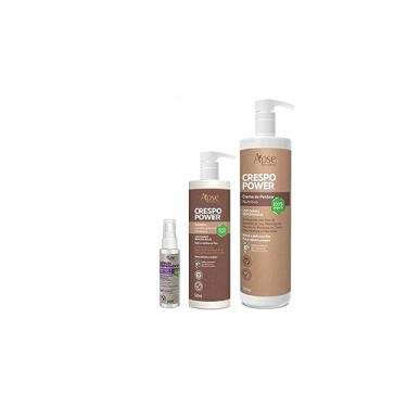 Imagem de Apse Crespo Power Creme de Pentear 1 L e Gelatina 500 ml + Serum Reparador