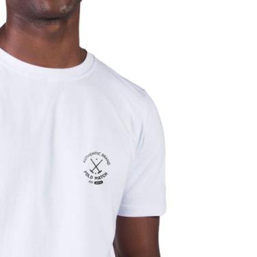 Imagem de Camiseta Authentic Brand Gola Redonda Branca- Polo Match