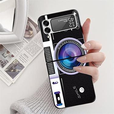 Imagem de Para Samsung Galaxy Z Flip3 Flip4 5 Capa preta rígida para Samsung ZFlip5 Galaxy ZFlip3 para sansung z flip 3 4 5 zflip 3 Capa Fundas, Khey, xjheizi, ForGalaxyZFlip3 (5G)