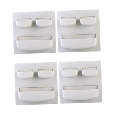 Imagem de BESTOYARD 4 Pçs Prateleira Da Cozinha Rack De Parede Adesivo Organizador De Armazenamento De Parede Rack De Armazenamento Suporte De Parede Multifuncional