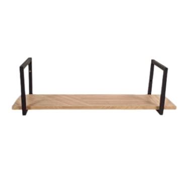 Imagem de Prateleira Estilo Industrial Flutuante 1 Andar Kit Completo Suspensa (50cm)