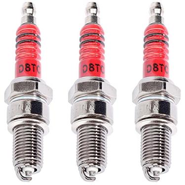 Imagem de LIYYDS 3 peças de vela de ignição D8TC 125cc 150cc 200cc 250cc CG125 CF250 CH250 ATV GY6 Quad Scooters Pit Dirt Bikes Yamaha Kawasaki