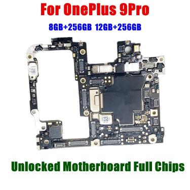 Imagem de Desbloqueado placa principal placa-mãe com chips circuitos cabo flex fpc para oneplus 9pro 9 pro