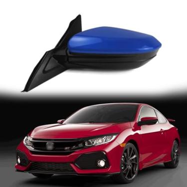 Imagem de Conjunto de espelho retrovisor lateral do motorista adequado para HONDA CIVIC 10º 2016 2017 2018 2019 2020 HONDA CIVIC 10º acessórios de espelho retrovisor de substituição para ajuste de lente