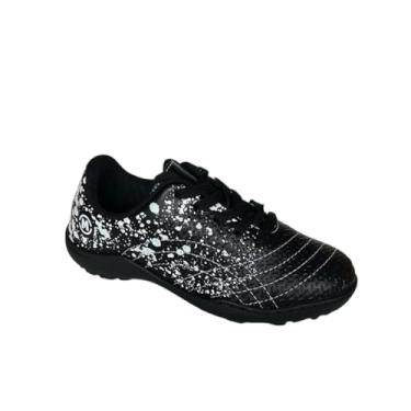 Imagem de Molekinho, Chuteira Society Meninos Grama ou sintetico Costurada Cor:Preto;Tamanho:33