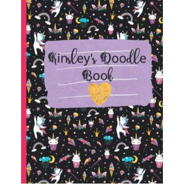 Imagem de Kinsley's Doodle Book: um diário em branco e livro de rabiscos para meninas, 21 x 28 cm, 86 páginas