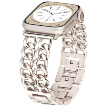 Imagem de Waillynice Capa + pulseira de silicone inteligente para Apple Watch séries 3, 4, 5, 6, Se 7 e 8 de 45 mm, 44 mm, 41 mm, 42 e 40 mm (série 6SE54 de 44 mm, G)