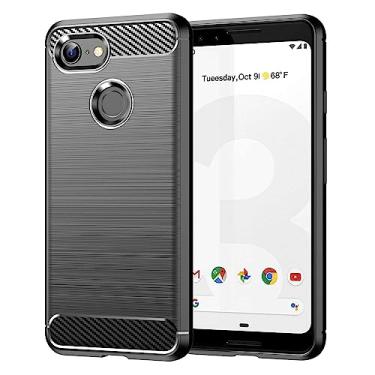 Imagem de Capas para Google Pixel 3A XL.Caso básico,Botão de pressão flexível / 360 ° Proteção completa,Anti-fingerpirnts