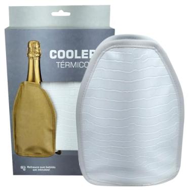 Imagem de Cooler Bolsa Termica Branca Croco com Gel Vinho Espumante