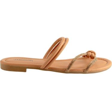 Imagem de Tamanco Rasteira Feminino Casual Dia a Dia Tira com Strass Mississipi Mc012