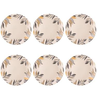 Imagem de Conjunto De Pratos Rasos 06 Peças Coup Amarilla Porto Brasil