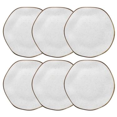 Imagem de Conjunto De Pratos Rasos 06 Peças Ryo Maresia Oxford