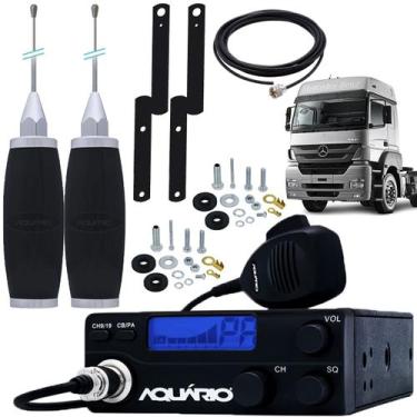 Imagem de Rádio Móvel Px 40 Canais Rp-40 Antena Inox 2,70m Cabo 5,5m Suporte Tra