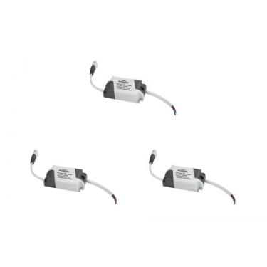 Imagem de Kit C/3 - Driver Reator Fonte P/Painel Led Blumenau 18W