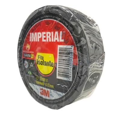 Imagem de Fita Isolante Preta 5, 10 ou 15 Metros Anti-Chamas quantity:Imperial 5