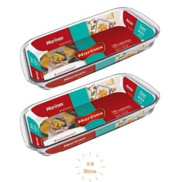 Imagem de Conj 2 Travessa Retangular Vidro 2,9L Forno Freezer Nadir - Nadir Figu