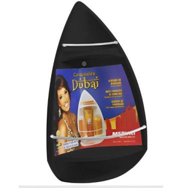 Imagem de Porta Shampoo Canto Cantoneira Banheiro Plástico Elegante Sem Furo Par