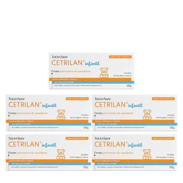 Imagem de Kit 5 Cetrilan Creme Protetor Previne Assaduras 120g - TheraSkin
