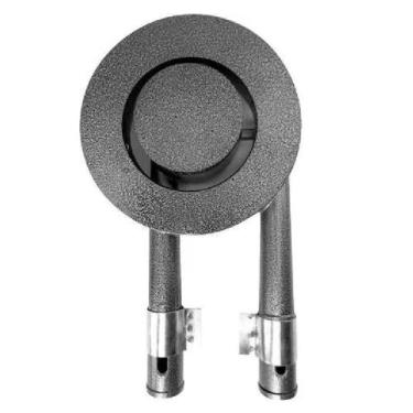 Imagem de Queimador Duplo 13,5cm em Ferro Fundido para Fogão Industrial Baixa Pr