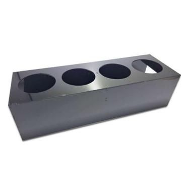 Imagem de Suporte para 4 bisnagas originais fifo 473 ml acrílico preto - SB