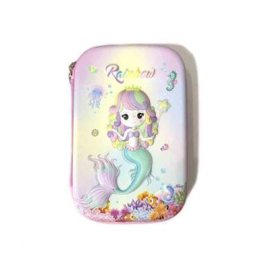 Imagem de Estojo Escolar Infantil de EVA Com Desenho 3D - FWB, Sereia