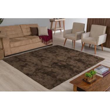 Imagem de Tapete Felpudo Anti-Derrapante 2,40M X 2M Tabaco Mesclado - Beatriz En