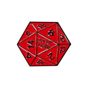 Imagem de Broche D&ampD Dnd - RPG - CN, Laranja