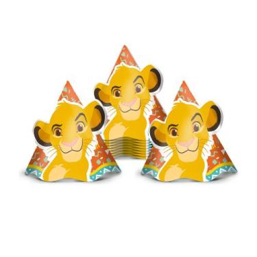 Imagem de 12 Chapéu Aniversário Decoração O Rei Leão festa Aniversário - Regina 
