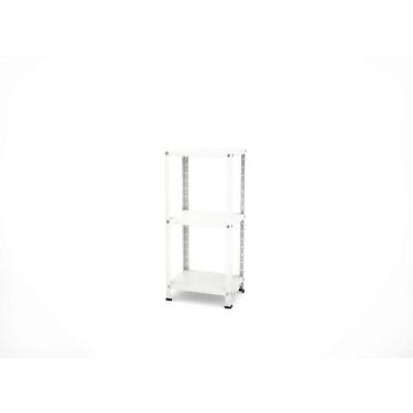 Imagem de Estante de Aço Multiuso de Canto Pandin 90 cm Branco