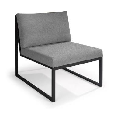 Imagem de Poltrona Inga Aço Carbono Preto  - Drop mobiliário