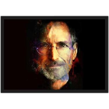 Imagem de Quadro Decorativo Informática Steve Jobs Decorações Com Moldura G01 - 