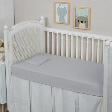 Imagem de Fronha Cama Berço Bebê 300 Fios Algodão Avulso 01 Peça Super Macio - N