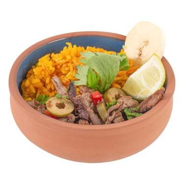 Imagem de Restaurantware -Terra Tek Cazuelas de terracota de 200 ml, 10 potes de barro esmaltados azuis para cozinhar – Pronto para forno, micro-ondas, potes de terracota, laváveis na louça, para cozinhar e