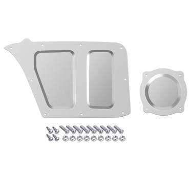 Imagem de Ciuouient Tampa de soprador de placa de painel de exclusão A/C serve para Chevrolet/GMC Trucks C10 C20 C30 K10 K20 K30 Jimmy K5 e Blazers 1967-1972 (com parafusos e porcas)