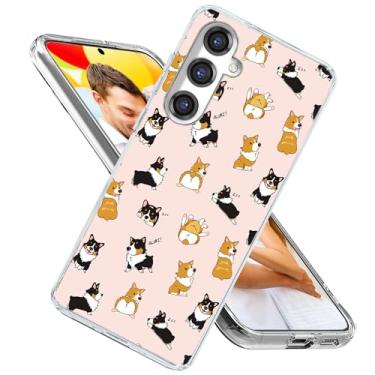 Imagem de ARTIOSIT Capa para Galaxy S23 FE, capa para Samsung S23 FE para meninas, mulheres, homens, à prova de choque, fina, macia, capa protetora de TPU transparente com design para Galaxy S23 FE, desenho