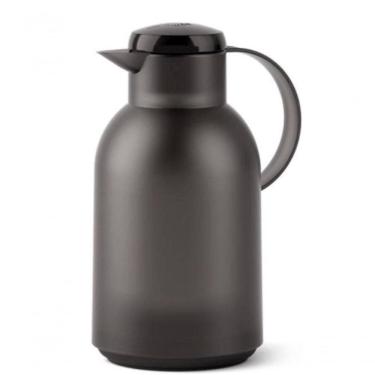 Imagem de Garrafa Térmica De 1,5 Litros Quick Press Samba Emsa Preta